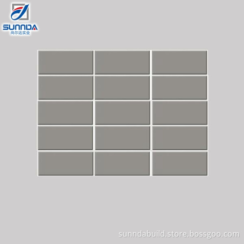 kitchen light grey elegant 75x150mm ceramic glazed wall decorative subway tiles